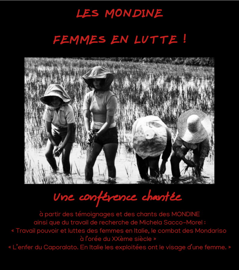 Conférence chantée sur les Mondines